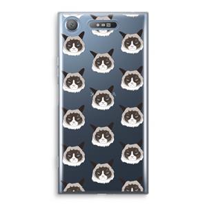 CaseCompany It's a Purrr Case: Sony Xperia XZ1 Transparant Hoesje