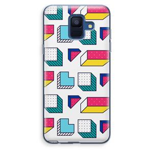 CaseCompany 8-bit N°7: Samsung Galaxy A6 (2018) Transparant Hoesje