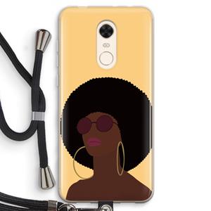 CaseCompany Golden hour: Xiaomi Redmi 5 Transparant Hoesje met koord