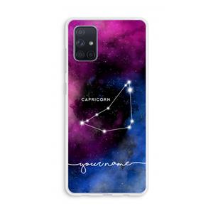 CaseCompany Sterrenbeeld - Donker: Galaxy A71 Transparant Hoesje