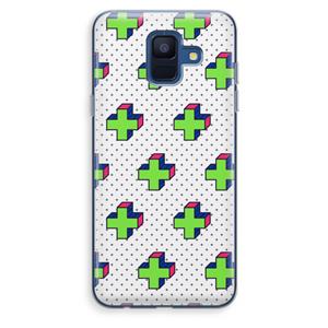 CaseCompany 8-bit N°10: Samsung Galaxy A6 (2018) Transparant Hoesje