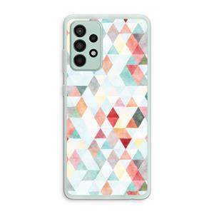 CaseCompany Gekleurde driehoekjes pastel: Samsung Galaxy A52s 5G Transparant Hoesje