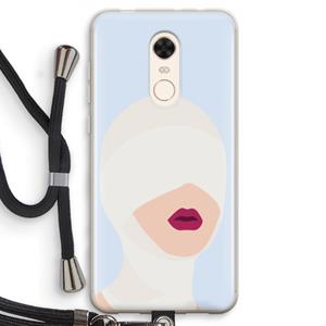 CaseCompany Incognito: Xiaomi Redmi 5 Transparant Hoesje met koord