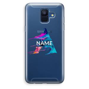 CaseCompany Abstract Spectrum: Samsung Galaxy A6 (2018) Transparant Hoesje