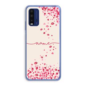 CaseCompany Hartjes en kusjes: Xiaomi Redmi 9T Transparant Hoesje