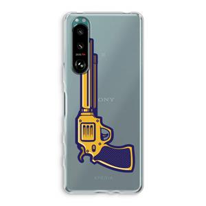 CaseCompany Pew Pew Pew: Sony Xperia 5 III Transparant Hoesje