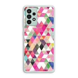 CaseCompany Gekleurde driehoekjes: Samsung Galaxy A52s 5G Transparant Hoesje