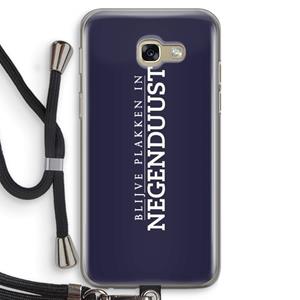 CaseCompany Blijve plakken in Negenduust: Samsung Galaxy A5 (2017) Transparant Hoesje met koord
