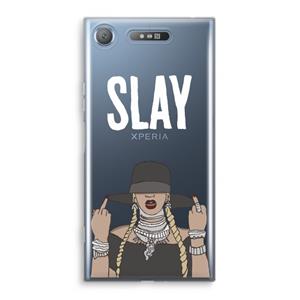 CaseCompany Slay All Day: Sony Xperia XZ1 Transparant Hoesje