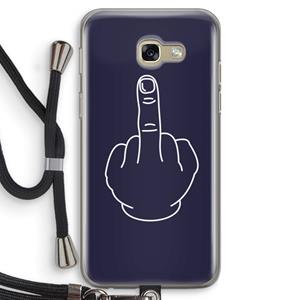 CaseCompany F**k U: Samsung Galaxy A5 (2017) Transparant Hoesje met koord