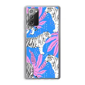 CaseCompany Tijger: Samsung Galaxy Note 20 / Note 20 5G Transparant Hoesje
