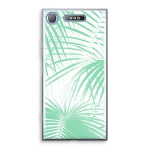 CaseCompany Palmbladeren: Sony Xperia XZ1 Transparant Hoesje