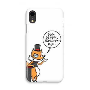 CaseCompany Geen Gezeik: iPhone XR Volledig Geprint Hoesje