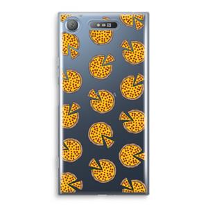 CaseCompany You Had Me At Pizza: Sony Xperia XZ1 Transparant Hoesje