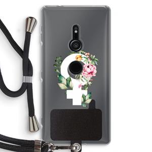 CaseCompany Venus: Sony Xperia XZ2 Transparant Hoesje met koord