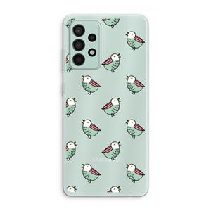 CaseCompany Vogeltjes: Samsung Galaxy A52s 5G Transparant Hoesje