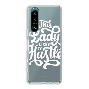 CaseCompany Hustle Lady: Sony Xperia 5 III Transparant Hoesje