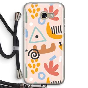 CaseCompany Abstract: Samsung Galaxy A5 (2017) Transparant Hoesje met koord