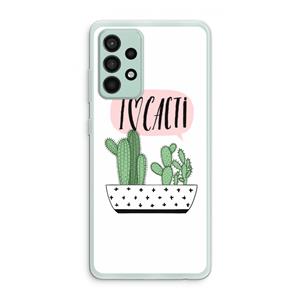 CaseCompany I love cacti: Samsung Galaxy A52s 5G Transparant Hoesje