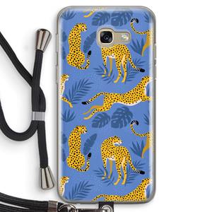 CaseCompany Luipaard: Samsung Galaxy A5 (2017) Transparant Hoesje met koord