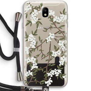 CaseCompany Blossoming spring: Samsung Galaxy J7 (2017) Transparant Hoesje met koord