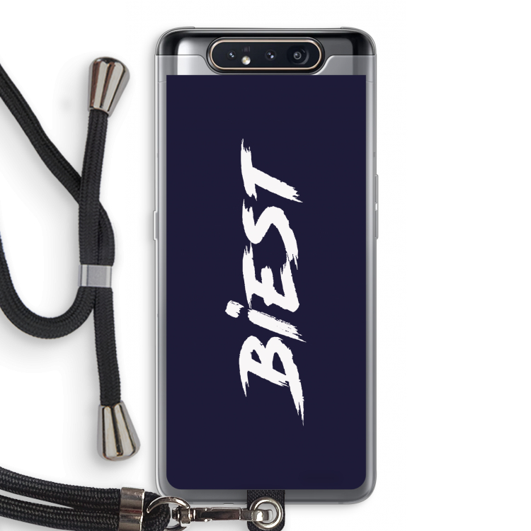 CaseCompany Biest: Samsung Galaxy A80 Transparant Hoesje met koord