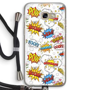 CaseCompany Pow Smack: Samsung Galaxy A5 (2017) Transparant Hoesje met koord