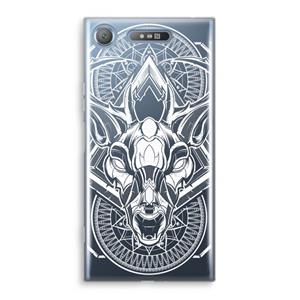CaseCompany Oh Deer: Sony Xperia XZ1 Transparant Hoesje