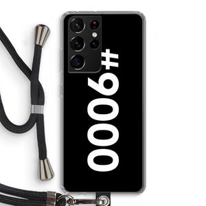 CaseCompany 9000: Samsung Galaxy S21 Ultra Transparant Hoesje met koord