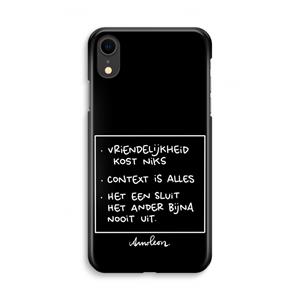 CaseCompany Mijn Motto's: iPhone XR Volledig Geprint Hoesje