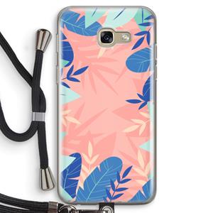 CaseCompany Tropisch: Samsung Galaxy A5 (2017) Transparant Hoesje met koord