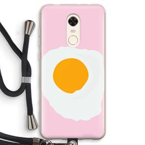 CaseCompany Sunny side up: Xiaomi Redmi 5 Transparant Hoesje met koord