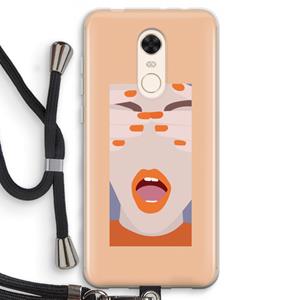 CaseCompany Surprise: Xiaomi Redmi 5 Transparant Hoesje met koord