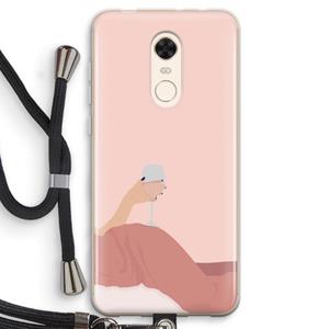 CaseCompany Wine: Xiaomi Redmi 5 Transparant Hoesje met koord