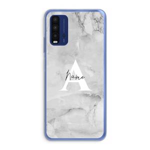 CaseCompany Ivory Marble: Xiaomi Redmi 9T Transparant Hoesje