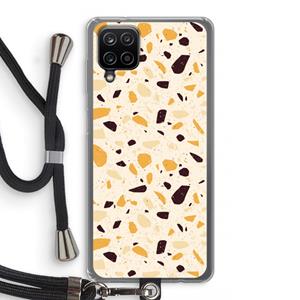 CaseCompany Terrazzo N°13: Samsung Galaxy A12 Transparant Hoesje met koord