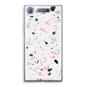 CaseCompany Terrazzo N°3: Sony Xperia XZ1 Transparant Hoesje