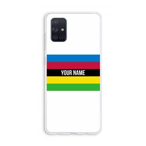 CaseCompany WK Wielrennen: Galaxy A71 Transparant Hoesje