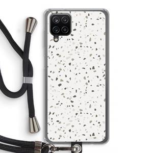 CaseCompany Terrazzo N°14: Samsung Galaxy A12 Transparant Hoesje met koord