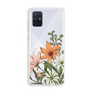 CaseCompany Floral bouquet: Galaxy A71 Transparant Hoesje