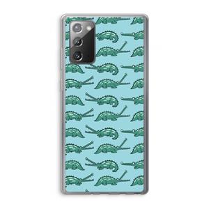 CaseCompany Kroko: Samsung Galaxy Note 20 / Note 20 5G Transparant Hoesje