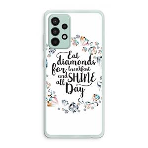 CaseCompany Diamonds: Samsung Galaxy A52s 5G Transparant Hoesje