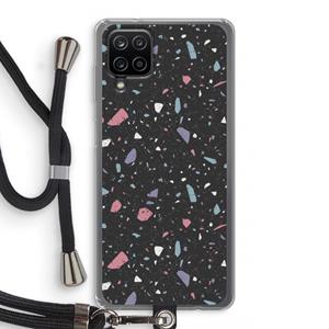 CaseCompany Terrazzo N°16: Samsung Galaxy A12 Transparant Hoesje met koord
