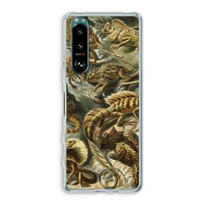 CaseCompany Haeckel Lacertilia: Sony Xperia 5 III Transparant Hoesje