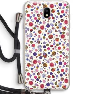 CaseCompany Planets Space: Samsung Galaxy J7 (2017) Transparant Hoesje met koord
