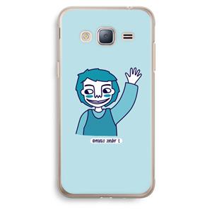 CaseCompany Zwaai: Samsung Galaxy J3 (2016) Transparant Hoesje