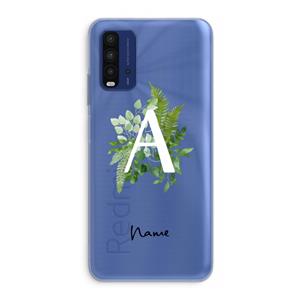 CaseCompany Green Brush: Xiaomi Redmi 9T Transparant Hoesje