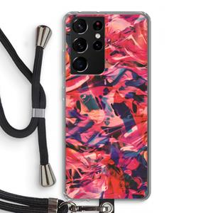CaseCompany California: Samsung Galaxy S21 Ultra Transparant Hoesje met koord