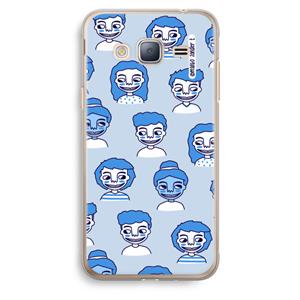 CaseCompany Gezichtjes: Samsung Galaxy J3 (2016) Transparant Hoesje