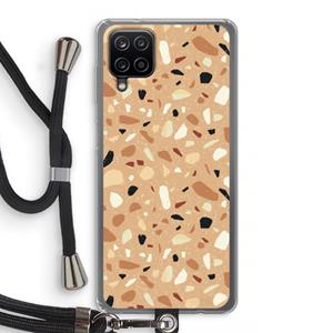 CaseCompany Terrazzo N°17: Samsung Galaxy A12 Transparant Hoesje met koord